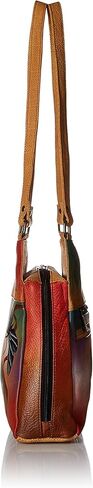 Anna by Anuschka Women's Hand-Painted Leather Triple Compartment Satchel, Amalfi Dawn in Saudi Arabia