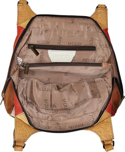 Anna by Anuschka Women's Hand-Painted Leather Triple Compartment Satchel, Amalfi Dawn in Saudi Arabia