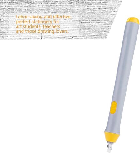 Electric Eraser for Artists,3 Colors Electric Battery Operated Automatic Eraser Mechanical Eraser Pen for Drawing Painting Sketching Detailer Tool (Grey) in Kuwait