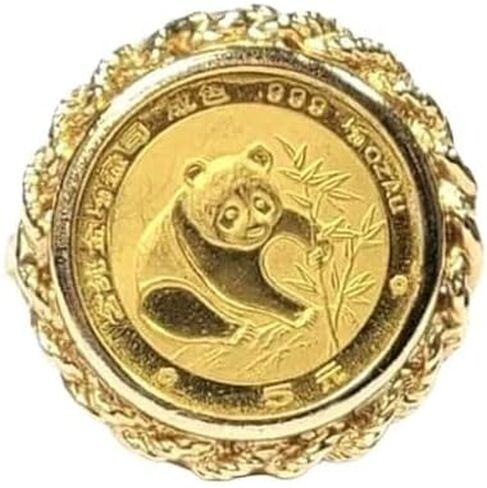 Finecreation_usa - 925 Sterling Silver 14k Gold Gold Finish 20mm الصينية الباندا الدببة الدب ، الحجم All Women (White ، 10) in Saudi Arabia