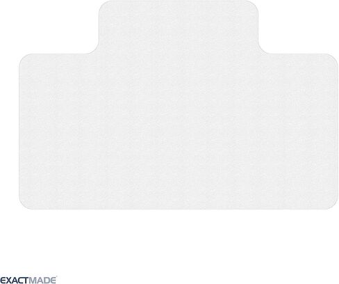 Clear Chair Mat for Hard Floors, USA Made, Heavy Duty, 46 x 60 Inch Rectangle, 2mm Thick Durable Clear Vinyl, Office Chair Floor Mat for Hardwood Floors, Office Chair Mat for Vinyl Floor in Kuwait