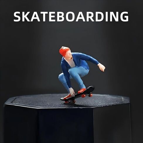 1:64 النطاق المقياس راتنجات التزلج على التزلج يدويًا - نموذج ديوراما متوافق مع مشاهد القطار ، والعروض المعمارية ، والجمعية والهواة. in Kuwait