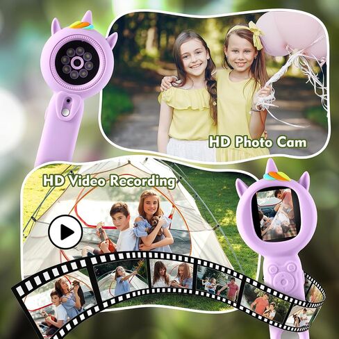 Kids Microscope- 500x Magnification,16X Zoom,Handheld Microscope for Kids with HD Cam,Portable Science Learning Tool,Christmas Birthday Gifts for Boys Girls Aged 3-12,32GB SD Card Include (Purple) in Saudi Arabia