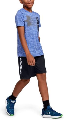 Under Armour Boys' UA Velocity Shorts (Pitch Gray/Black - 012, Large) in Saudi Arabia