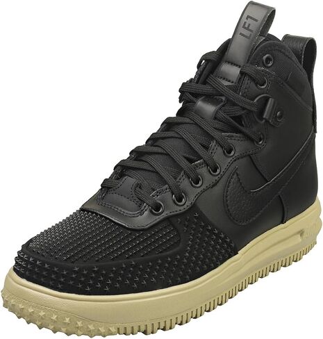 حذاء Lunar Force 1 Duckboot للرجال باللون الأسود/الأسود-الزيتوني المحايد (DZ5320 001) - 9.5 in Saudi Arabia