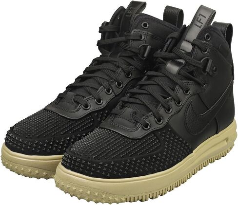 حذاء Lunar Force 1 Duckboot للرجال باللون الأسود/الأسود-الزيتوني المحايد (DZ5320 001) - 9.5 in Saudi Arabia
