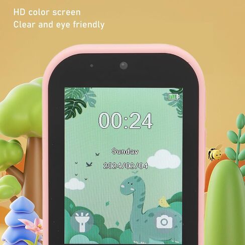 Kids Camera Digital Camera for 3-8 Year Old Girls Boys, 1080P Music Player Puzzle Games Children Phone with Selfie Camera (Pink) in Saudi Arabia