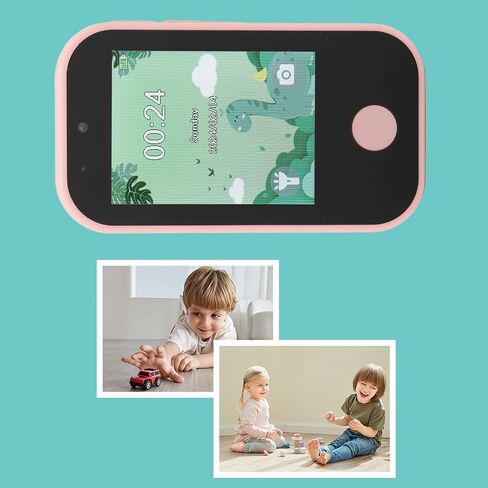 Kids Camera Digital Camera for 3-8 Year Old Girls Boys, 1080P Music Player Puzzle Games Children Phone with Selfie Camera (Pink) in Saudi Arabia