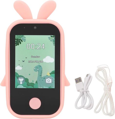 Kids Camera Digital Camera for 3-8 Year Old Girls Boys, 1080P Music Player Puzzle Games Children Phone with Selfie Camera (Pink) in Saudi Arabia