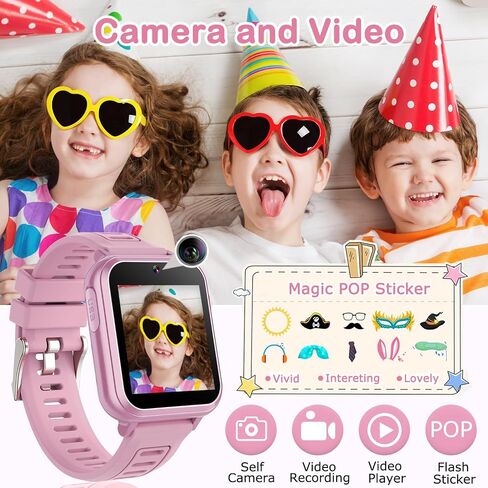 Kids Game Smart Watch for Kids with 24 Puzzle Games HD Touchscreen Camera Music Player Pedometer Alarm Clock Calculator Flashlight 12/24hr Kids Watch Gift for 4-12 Year Old Boys Toys for Kids in Saudi Arabia