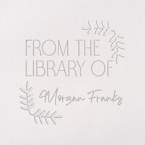 Personalized Book Embosser - Customizable Embosser Stamp for Crisp, Clear Impressions - Perfect for Bookplates, Endpapers, and Covers - Custom Embosser for Personal Libraries - Floral Designs in Saudi Arabia