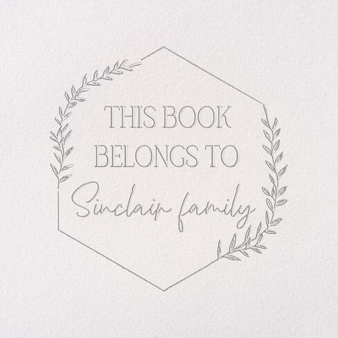 Personalized Book Embosser - Customizable Embosser Stamp for Crisp, Clear Impressions - Perfect for Bookplates, Endpapers, and Covers - Custom Embosser for Personal Libraries - Floral Designs in Saudi Arabia