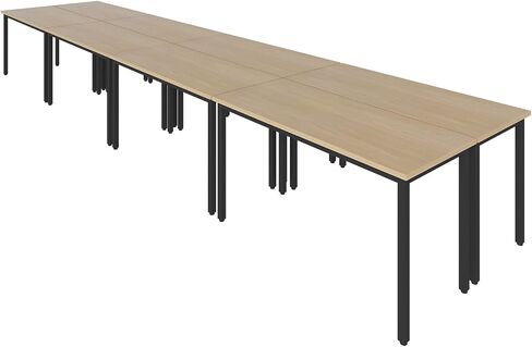 طاولات مؤتمرات Bonzy Home Conference مكتب كمبيوتر Office Computer لدراسة غرفة الاجتماعات ، طابعة طابعة ، طاولة بودكاست ، توفير تصميم مساحة 10 أشخاص أسود حديث 4pcs (94.4 "x47.2" x29.5 "، أسود) in Kuwait