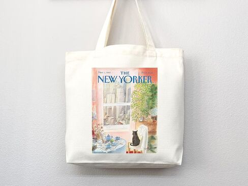 حقيبة Tote New Yorker ، حقيبة مجلة New Yorker ، New Yorker Bag ، New Yorker Art ، New Yorker Tote ، Art Tote Bag ، حقيبة حمل جمالية ، حقيبة كل يوم (حقيبة حمل فقط) in Saudi Arabia