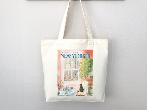 حقيبة Tote New Yorker ، حقيبة مجلة New Yorker ، New Yorker Bag ، New Yorker Art ، New Yorker Tote ، Art Tote Bag ، حقيبة حمل جمالية ، حقيبة كل يوم (حقيبة حمل فقط) in Saudi Arabia