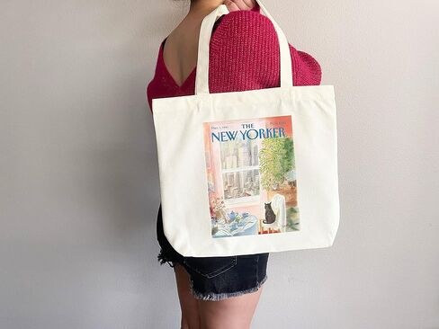 حقيبة Tote New Yorker ، حقيبة مجلة New Yorker ، New Yorker Bag ، New Yorker Art ، New Yorker Tote ، Art Tote Bag ، حقيبة حمل جمالية ، حقيبة كل يوم (حقيبة حمل فقط) in Saudi Arabia