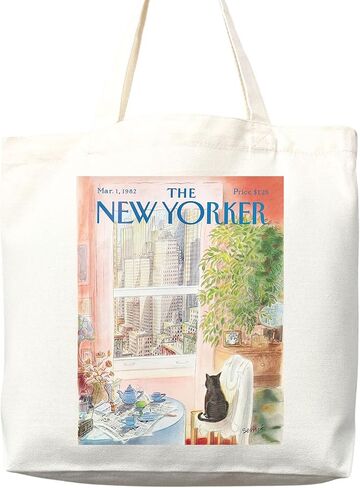 حقيبة Tote New Yorker ، حقيبة مجلة New Yorker ، New Yorker Bag ، New Yorker Art ، New Yorker Tote ، Art Tote Bag ، حقيبة حمل جمالية ، حقيبة كل يوم (حقيبة حمل فقط) in Saudi Arabia