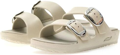 Skechers Women's Slide Sandal, Brown, 10 in Saudi Arabia
