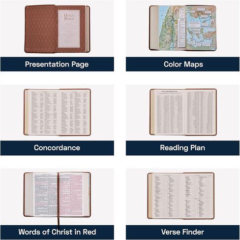 Custom Personalized Small Compact KJV Holy Bible | Compact Faux Leather Bible Name in Gold | Larger Print | King James Version Lay Flat Design | Pink in Saudi Arabia