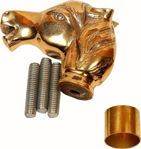 Brass Horse Head Solid Handle Victorian Style Walking Stick for Wooden Cane in Saudi Arabia