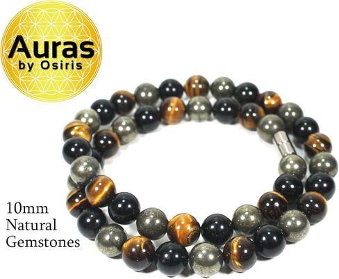 Black Onyx Cross Necklace for Men | Spiritual Protection Jewelry | Gemstone Cross Necklace for Women | Religious Fashion Accessory | 6mm 22" in Saudi Arabia