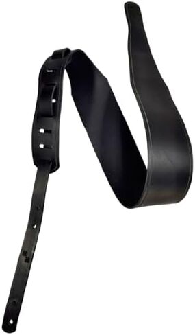 Guitar Strap; Personalizable; Genuine Leather; Water Buffalo Leather; Black in Saudi Arabia