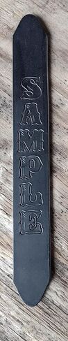 Guitar Strap; Personalizable; Genuine Leather; Water Buffalo Leather; Black in Saudi Arabia