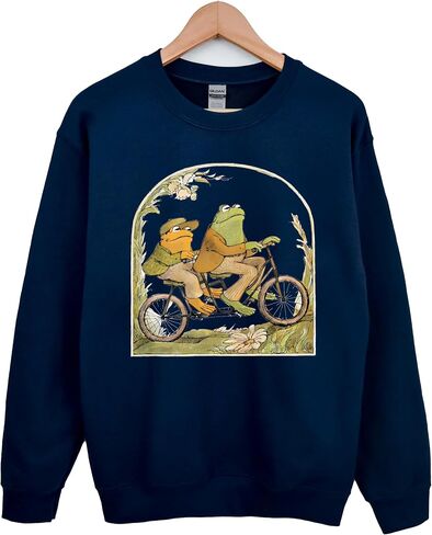 قميص Sweatshirt الضفدع الضفدع - قميص الضفدع والضفدع - القميص الأساسي المنزلي - قميص ذوي الأوساط الأكاديمية الخفيفة - سترة عاشق الكتب - هدية للقارئ (M ، فورست جرين) in Kuwait