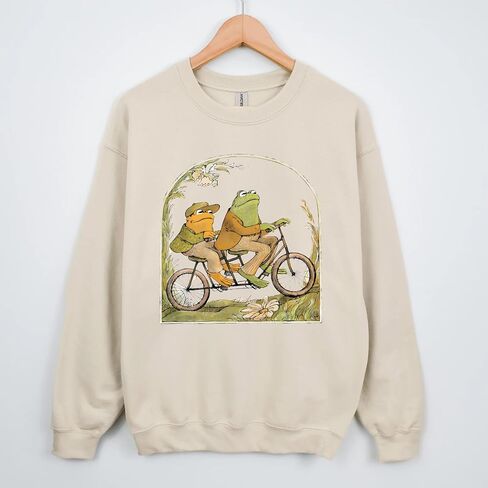 قميص Sweatshirt الضفدع الضفدع - قميص الضفدع والضفدع - القميص الأساسي المنزلي - قميص ذوي الأوساط الأكاديمية الخفيفة - سترة عاشق الكتب - هدية للقارئ (M ، فورست جرين) in Kuwait