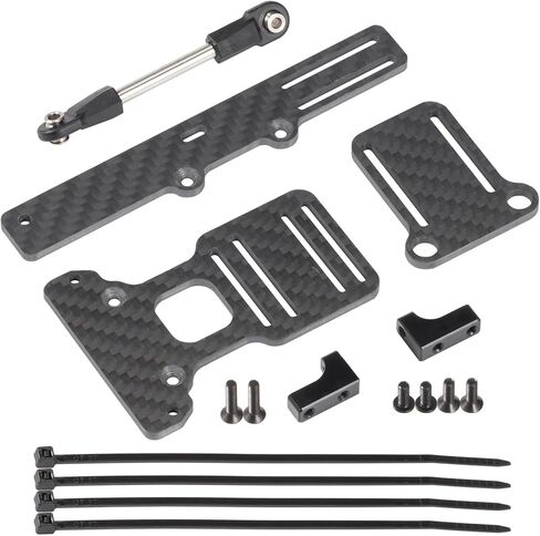 1/10 RC LCG chassis Kit Ultra Light 92G/3.3oz الأداء هيكل الكربون لـ 1/10 RC Crawler CAPRA SCX10 (BOA Servo Mount for Capra) in Kuwait