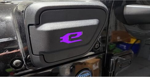 Vinyl decal for charging door inset (fits 2021-2024 Jeep 4xe Models) (4xe Blue) in Saudi Arabia