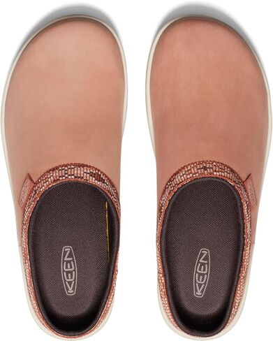 KEEN Women's Elle Suede Comfortable Durable Indoor Outdoor Mule Slippers, Brindle/Birch, 9.5 in Kuwait