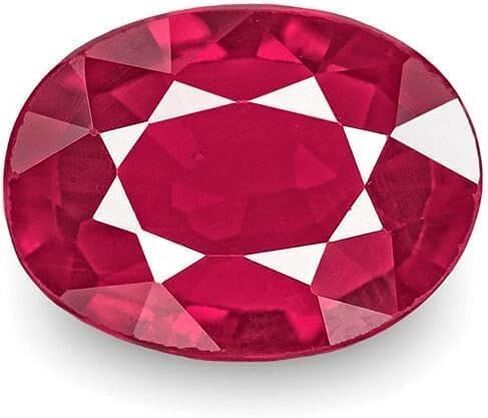 DINJEWEL Natural Ruby/Manik July Birthstone Loose Gemstone with Lab Certificate 4.00 in Kuwait