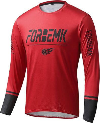 قمصان FORBEMK للرجال لركوب الدراجات بأكمام طويلة سريعة الجفاف وماصة للرطوبة للجري والتنزه وركوب الدراجات قمصان بأكمام طويلة قميص للدراجة in Kuwait