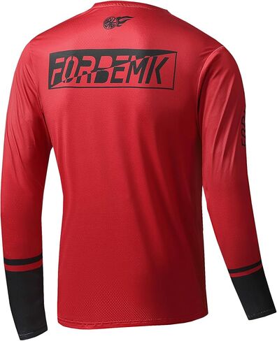 قمصان FORBEMK للرجال لركوب الدراجات بأكمام طويلة سريعة الجفاف وماصة للرطوبة للجري والتنزه وركوب الدراجات قمصان بأكمام طويلة قميص للدراجة in Kuwait