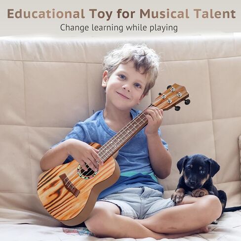 Raimy Kids Guitar Duitulele - 21in القيثارة ألعاب الغيتار للأطفال الأعمار 3 4 5 6 7+ الأولاد في سن التقدير in Kuwait