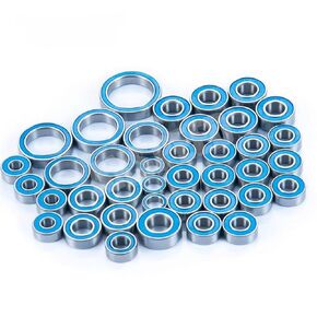 Compatible with TRX-4 TRX4 for Bronco 1/10 RC Crawler Car Parts Accessories 39Pcs Wheel Hub Axle Blue Sealed Bearing Kit RC Car Accessories