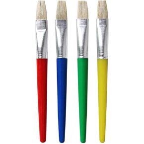 HBJWOV Paint Brush for Children Oil Watercolor Painting Candy Color Watercolor Painting Bristle Gouache Drawing Art 4Pcs Candy Color(D)