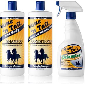 Mane 'n Tail 3 Pc Kit Includes 32 Ounce Shampoo, 32 Ounce Conditioner, 16 Ounce Detangler