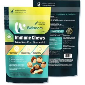Pets Cat Immune Chews - 60 Count | Immune System Support for Cats | Antioxidant-Rich Formula with Essential Nutrients