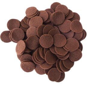 Playfully Ever After Cocoa Brown Craft Felt Circles (3 Inch - 30pc)
