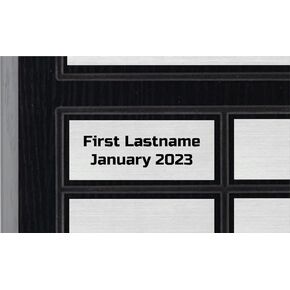 Perpetual Plaque, Custom Employee of the Month Appreciation Award (Extra Name Plate)