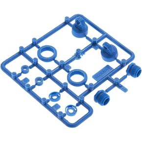 Axial 10mm Shock Caps Parts Tree Blue, AXIC3301