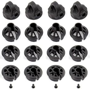 Team Associated B6.1 Shock Caps and Spring Cups ASC91814 Elec Car/Truck Replacement Parts