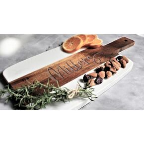 Personalized Marble and Wood Cutting Board Custom Cutting Board Charcuterie Board Christmas Anniversary Wedding Gift Bridal Shower Gift Engagement Gift Housewarming Gift