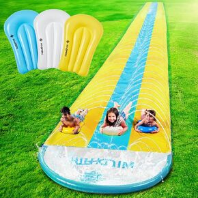 22.5FT Slip and Slide for Kids and Adult, Inflatable Water Slide for Backyard Outdoor with Sprinkler, Blow up Watersilde Summer Toy