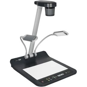 Lumens PS753 Desktop Document Camera; 4K Resolution; HDMI, VGA, Ethernet, and USB Output Support; 20.5" x 12.1" Shooting Area; 300x Zoom; Multi-Angle Lighting; 1/2.8" 8MP CMOS; Built-in Microphone