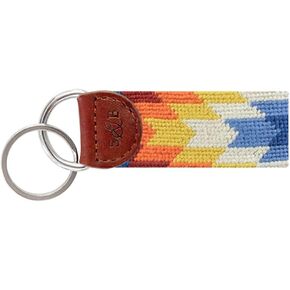 Smathers & Branson Star Pattern Needlepoint Key Fob