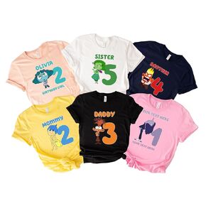 Family Matching Birthday Shirt, inside Out Personalized Family Birthday Shirt, Birthday Boy Girl Shirt, Custom Birthday Matching Shirt, inside out 2 shirt kids Toddler, inside out shirt