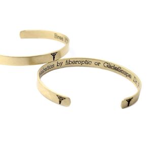 Personalized Medical Alert ID Cuff Bracelet Custom Free Engraving, ICE, Diabetic, Allergies, Brass